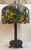 Mid 20th Century Vintage Tiffany Style Lamp With Foliage Design For Sale - Image 5 of 15