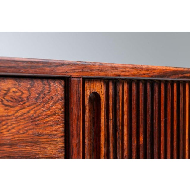 Scandinavian Sideboard in Rosewood with Tambour Doors, Denmark, 1960 For Sale - Image 18 of 18