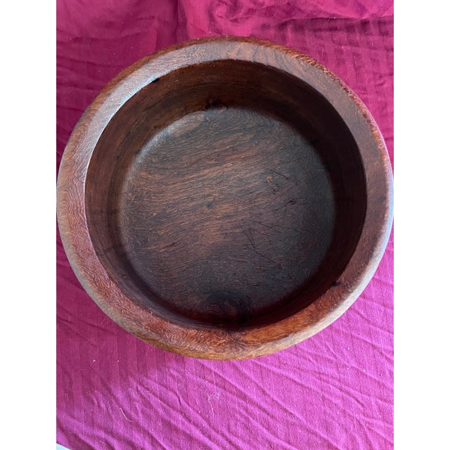 Dansk Mid Century Modern Large Old Growth Teak Bowl For Sale - Image 4 of 7