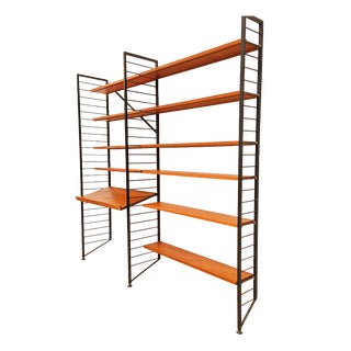Vintage Danish Two Bay Shelf System by Robert Heal for Heals Staples Ladderax, 1960s For Sale