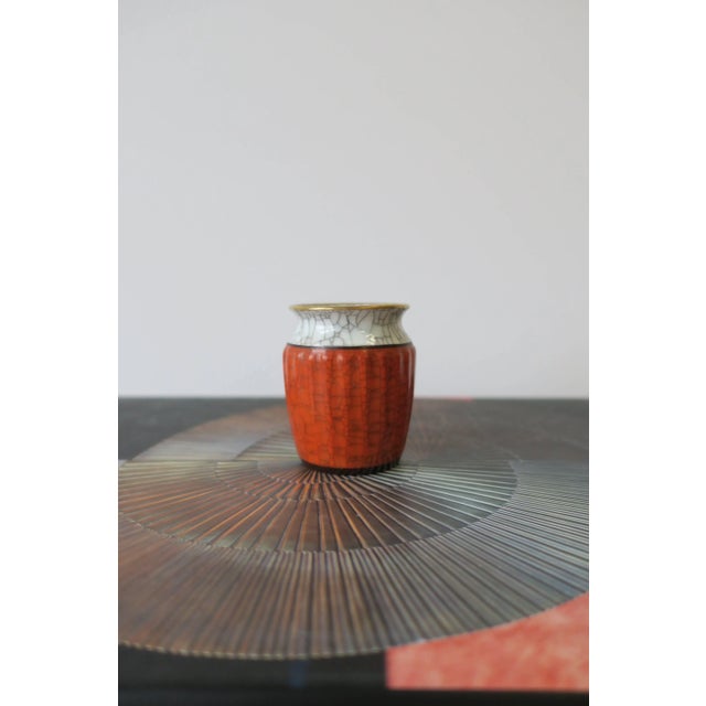 Mid 20th Century Mini Danish Ceramic Vase For Sale - Image 5 of 12