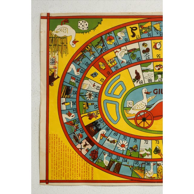Date: 1930 ca Size: 19 x 13.5 inches Publisher: Casa Editrice La Rosa About the print: Gioco dell'Oca (Game of the Goose)...