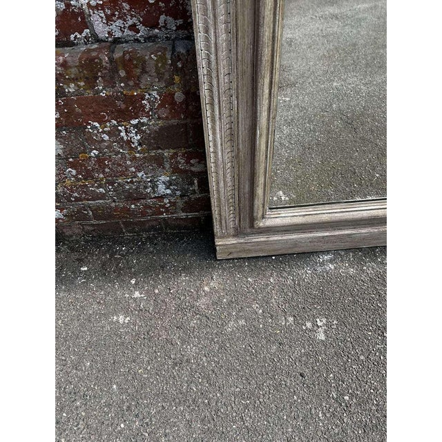 Large Antique 19th Century French Painted Mirror For Sale - Image 3 of 7