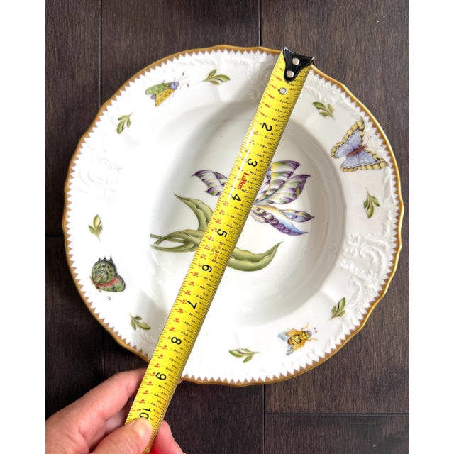 Set of 10 Anna Weatherley Botanical Treasure Garden Rim Soup Bowl 8.75" For Sale - Image 15 of 17