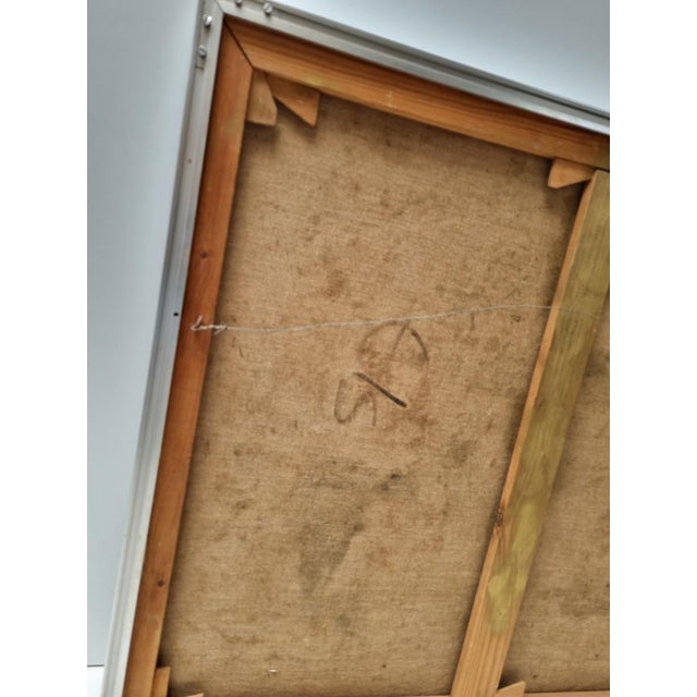 Dutch or Belgian Artist, Still Life with Mussels and Lemons, 1970s, Oil on Canvas For Sale - Image 11 of 12