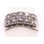 2010s 14 Karat White Gold Contemporary Diamond Band Wedding Anniversary Ring, Size 5.5 For Sale - Image 5 of 10