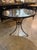 Transitional Antique French Maison Jansen Style Steel and Brass Table With Black Marble For Sale - Image 3 of 5