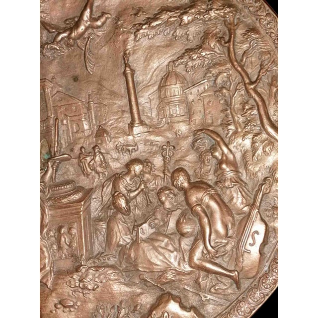 Bronze Relief with Allegory of Arts and Sciences in Reference to Hans Jakob Bayr, 1600s-1700s For Sale - Image 3 of 4