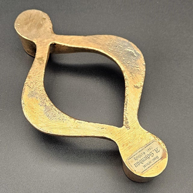 Brutalist Bronze Candlestick by Michael Harjes, 1970s For Sale - Image 4 of 6