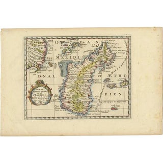 Antique Map of Madagascar attributed to N. Sanson, 1680 For Sale