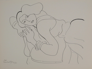 Henri Matisse, Femme au regard charmeur, Lithograph