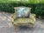 1960s 1960s French Louis XVI Gold Beech Green Velvet Loveseat 1 Pc For Sale - Image 5 of 13