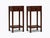 Chinese Pair of Asian Accent Tables or Night Stand With Drawer For Sale - Image 3 of 7