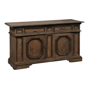 Mid 20th Century Italian Credenza with Nicely-Paneled Details