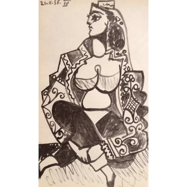 Title: Untitled No 4 dated 21/11/1955 Artist: Pablo Picasso Country: Spain Medium: Offset print Marks: Not Signed Paper...