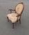 Vintage Louis XVI style arm chair, walnut frame , floral needlepoint upholstery