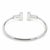 Mid 20th Century Mid 20th Century Tiffany & Co. 18k White Gold T Wire Cuff Bangle For Sale - Image 5 of 5