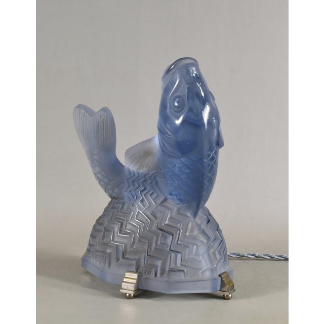 1930s Art Deco Lamp by Pierre d'Avesn Lorrain Daum & Charles Ranc - 1930 France For Sale - Image 5 of 14