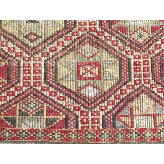 Mid 20th Century Large Aesthetic Jijim Kilim Rug For Sale - Image 9 of 11