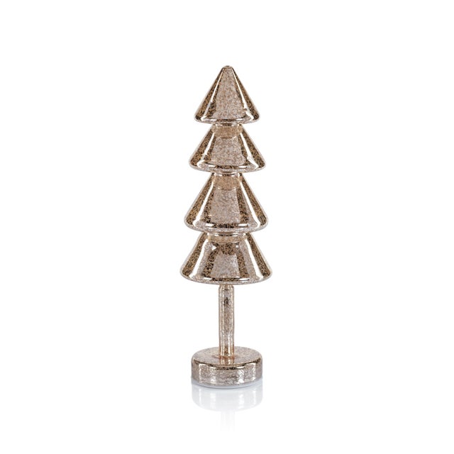 Brighten up your holiday season with the Crimbo Sparkle Layered Cone LED Trees. These festive tabletop trees feature a...