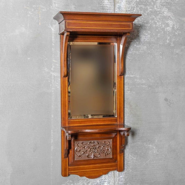 Edwardian Last Look Mirror, 1890s For Sale - Image 6 of 7