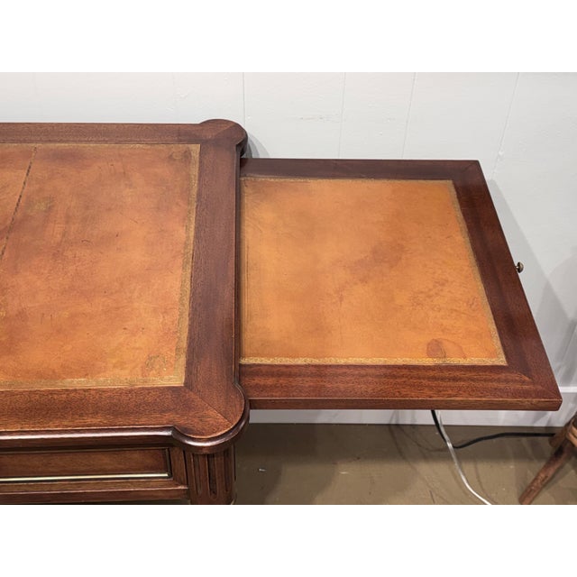 Animal Skin Louis XV Leather Top Desk With Pull Outs For Sale - Image 7 of 10