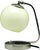Mid-Century Glass and Metal Bedside Lamp, 1950s For Sale - Image 9 of 11