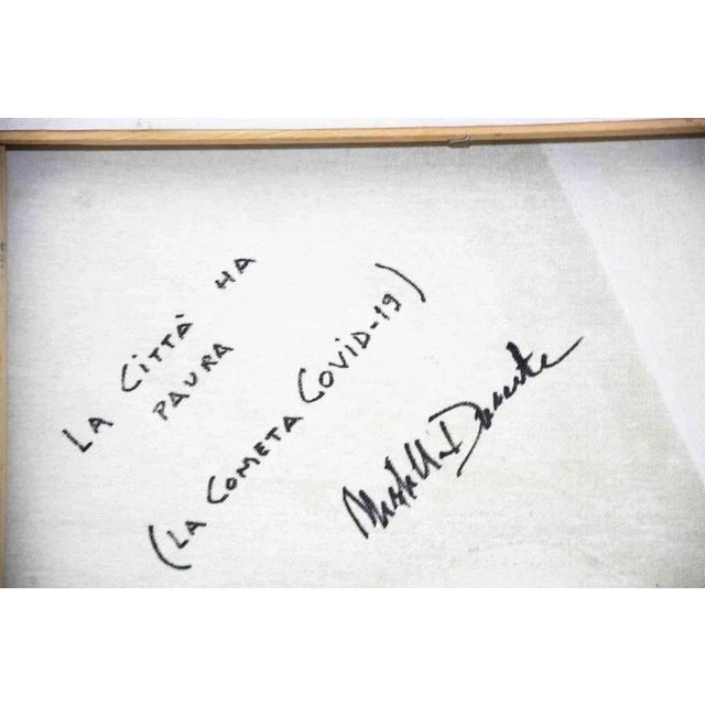 The city is Scared - The Comet Covid-19 is an original contemporary artwork by the emerging artist Mirtilla Durante. Mixed...