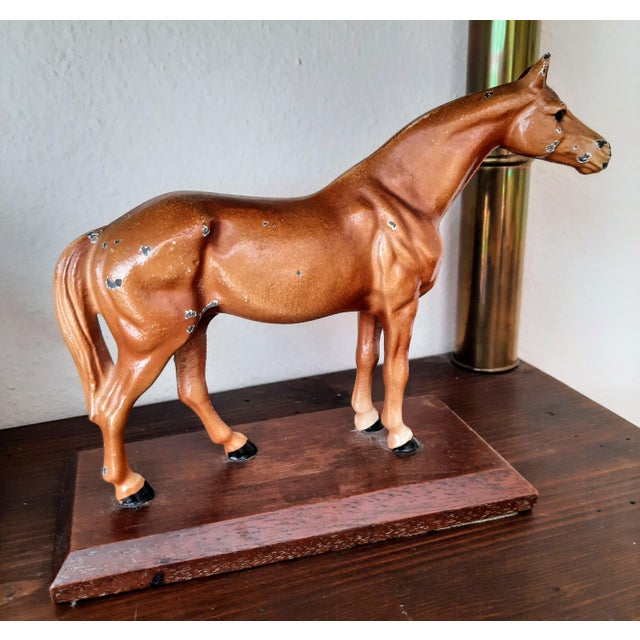 Hubley Cast Iron Horse on Base For Sale In Fayetteville, AR - Image 6 of 7