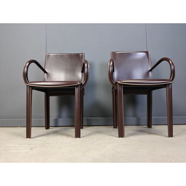 Armchairs from Arper, Italy, 1980s, Set of 2 For Sale - Image 7 of 10