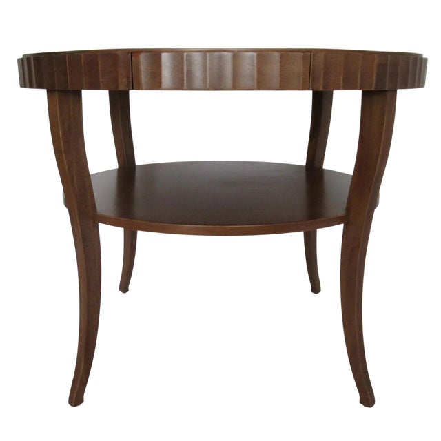 Modern Barbara Barry for Baker Furniture Round Fluted Center Table - Vintage Circa 1990s For Sale - Image 3 of 4