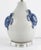 2000 - 2009 Vintage Italian Ceramic Sea Turtle Table Lamp in Blue & White For Sale - Image 5 of 9