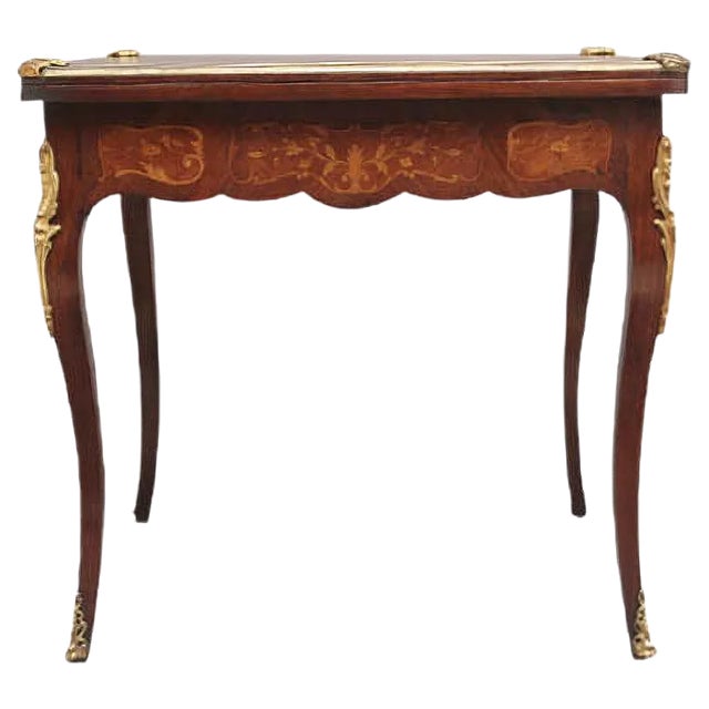 19th Century Kingwood Card Table For Sale