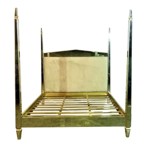 Venetian Mirrored Four Poster Bed