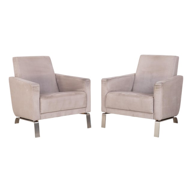 Fabric Fly Armchairs in Cream Beige from BoConcept, Set of 2 For Sale