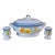 MOS251970's Mikasa Country Club Amy Pattern Covered Casserole With Salt & Pepper - A Trio For Sale
