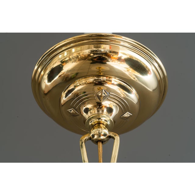 Art Deco Pendant with Glass, Vienna, 1920s For Sale - Image 16 of 18