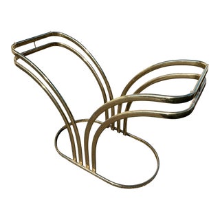 1980s Vintage Brass Console Table Base For Sale