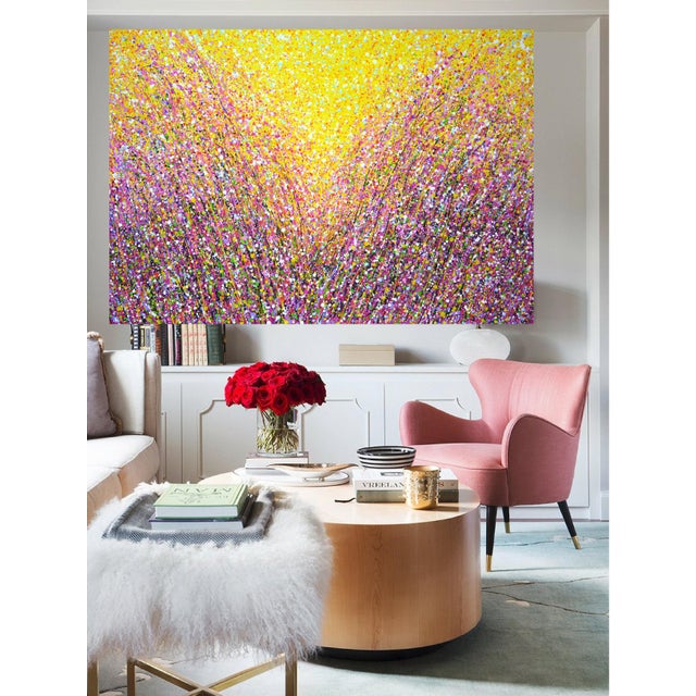 Pink Extravaganza 3.Modern Original Hand Painting. For Sale - Image 9 of 11