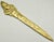 Antique English brass pierrot paper knife / letter opener. It is a solid brass, circa 1930's era pierrot handcrafted with...