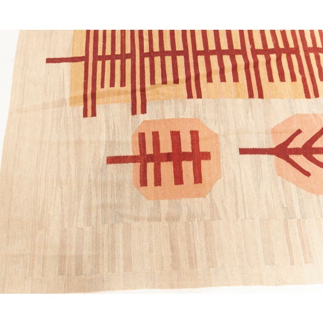 Early 21st Century Modern Swedish Style Flat Weave Wool Rug by Doris Leslie Blau For Sale - Image 5 of 7