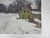 Early 20th Century Snowy Winter Farm Landscape Painting For Sale - Image 4 of 8