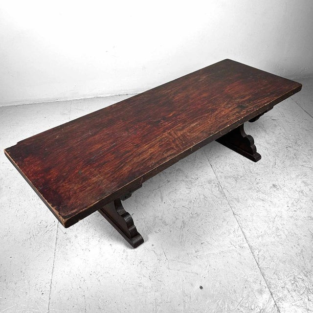 Brown Japanese Shosai-Ki Writing Desk, 1920s For Sale - Image 8 of 18