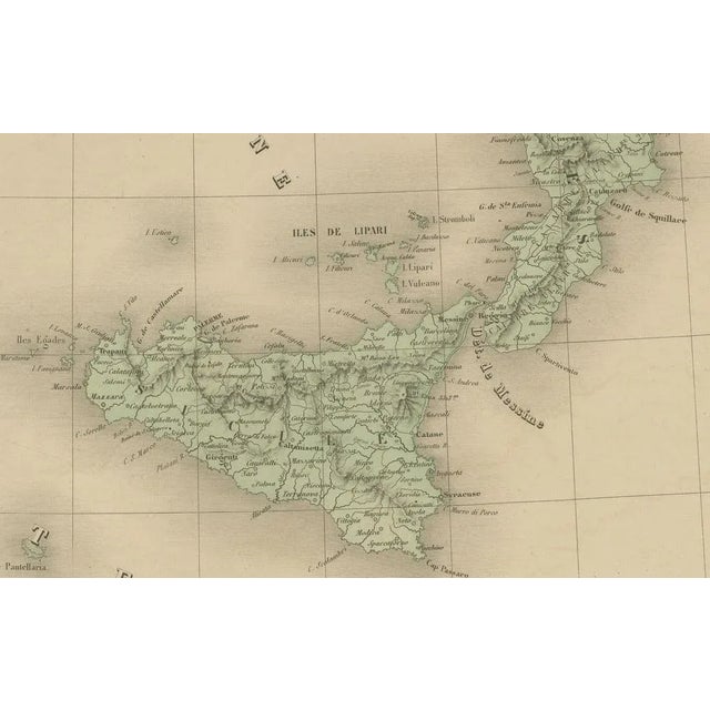 Antique Map of Italy – Pre-Unification Italy by Andriveau-Goujon, Paris 1861 This antique map of Italy, titled simply...