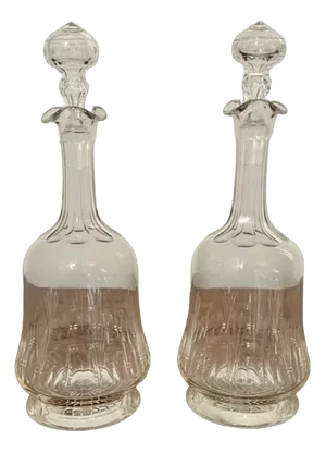Victorian Decanters, 1880s, Set of 2