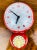 Wall Clock with Timer in Plastic Red from Junghans, 1970s For Sale - Image 4 of 4