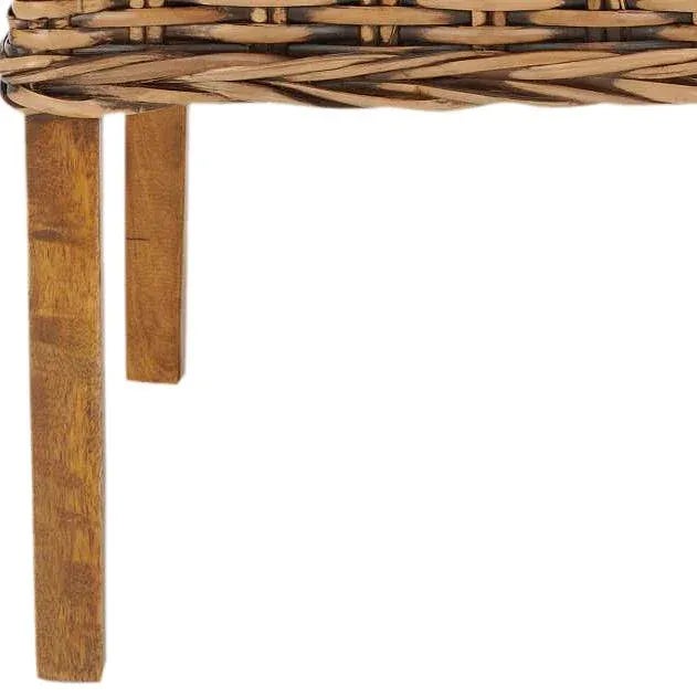 Alisa 18''H Rattan Side Chair in Brown - a Pair For Sale - Image 9 of 11