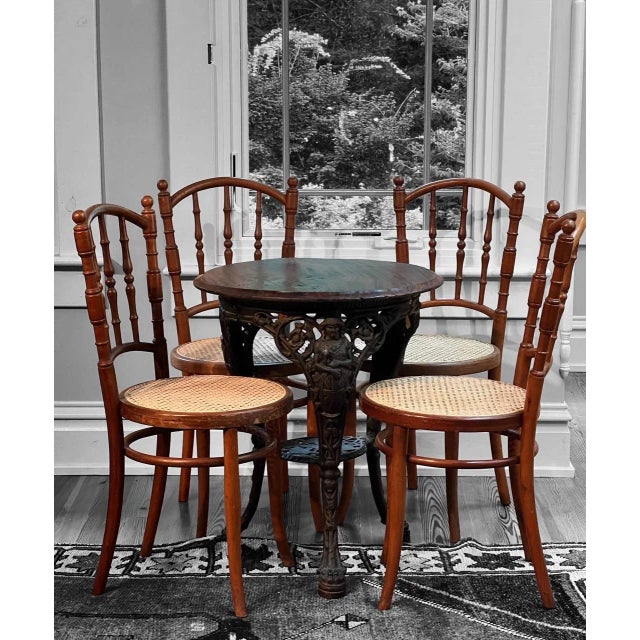 Set of 4 Late 19th Century Jacob & Josef Kohn, Wien, Bentwood Chairs For Sale - Image 10 of 12