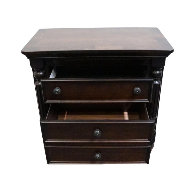 Wood Ashley Furniture Key Town Collection Contemporary Traditional 33" Two Drawer Nightstand B668-93 For Sale - Image 7 of 16