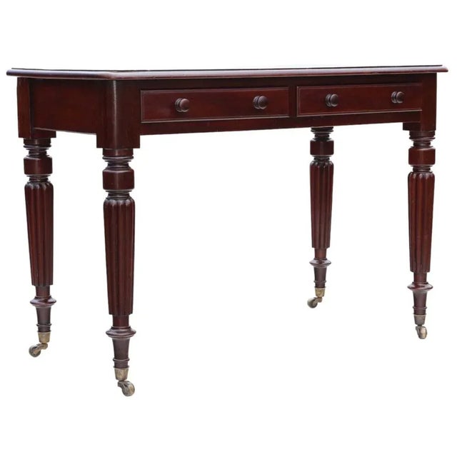Antique 19th Century Mahogany Writing Table from Edwards and Roberts For Sale - Image 4 of 9